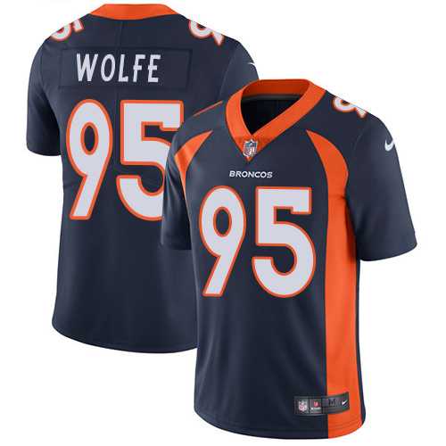 Nike Denver Broncos #95 Derek Wolfe Navy Blue Alternate NFL Vapor Untouchable Limited Jersey,We sell and wholesale Nike Denver Broncos #95 Derek Wolfe Navy Blue Alternate NFL Vapor Untouchable Limited Jersey on line form chian!